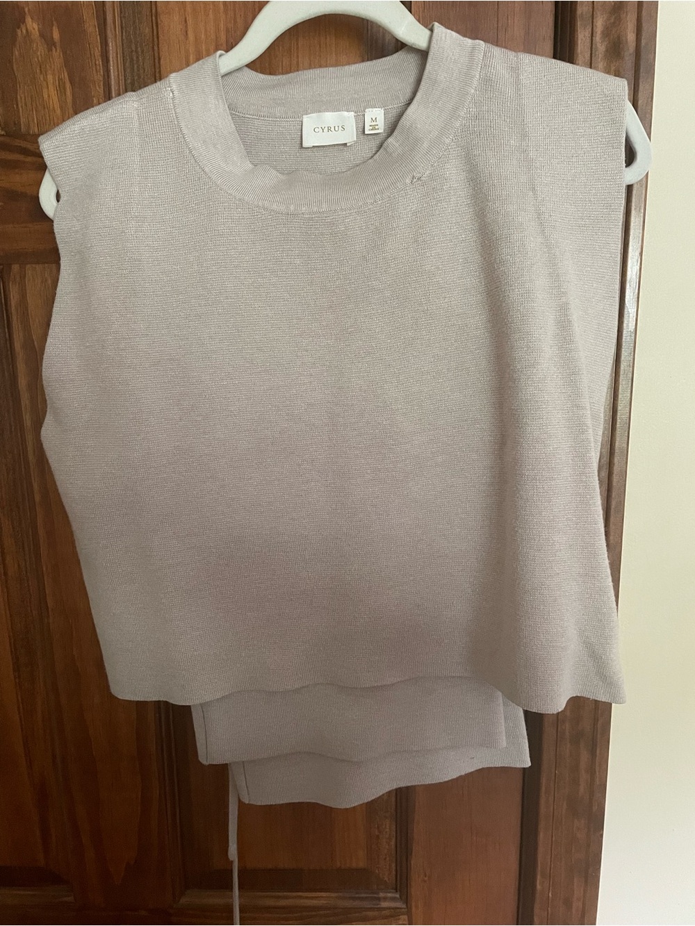 Cyrus Sleeveless Knit set in cream